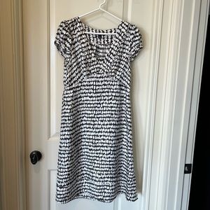 Banana Republic silk midi-length dress (size S)
